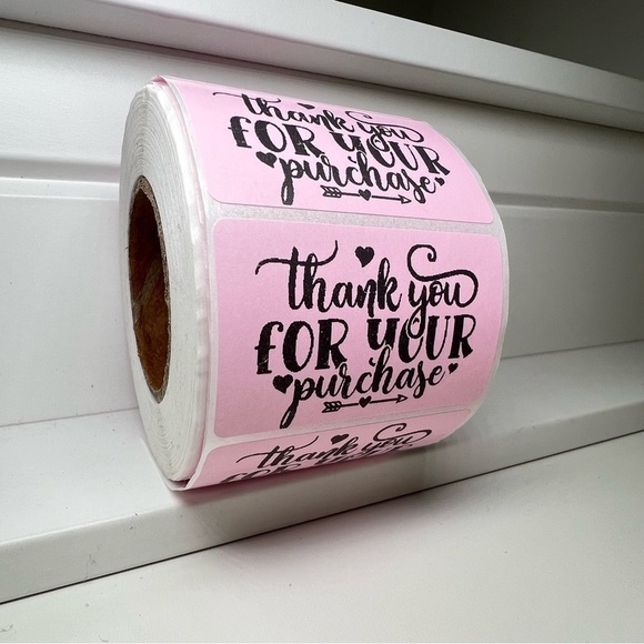 Thank you for your purchase sticker label for shops 2" | 8 Colors To Choose from - Picture 11 of 12